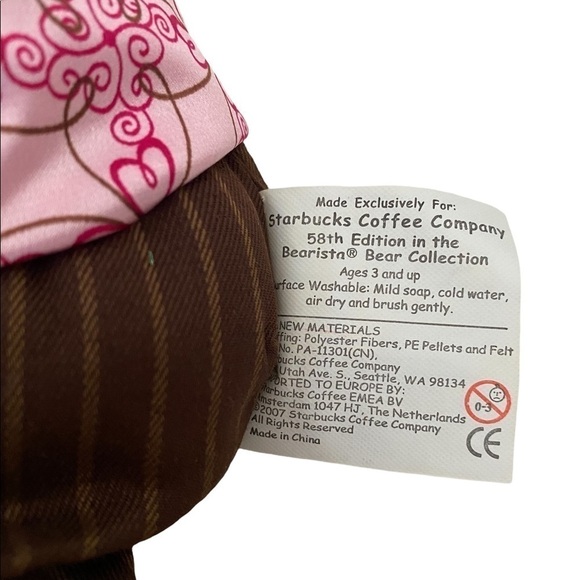 Starbucks | Vintage 2007 Collectible Bearista Bear Plush 58th Edition NW… - Picture 3 of 7